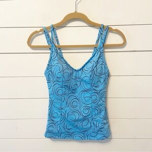 Miraclesuit | Women’s Blue Swirl DesignTankini top ONLY Size 10